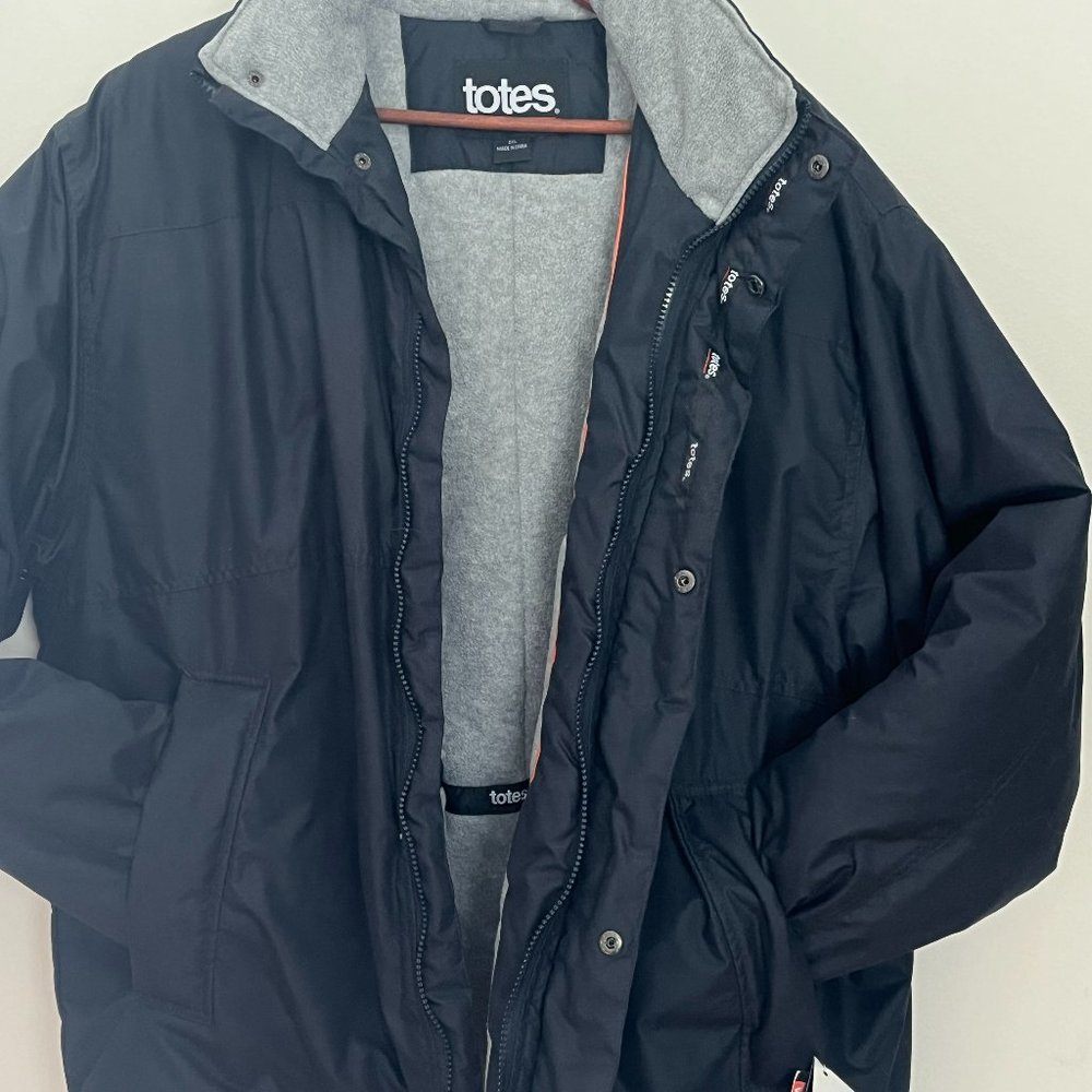 Mens winter jacket navy blue 2XL "TOTES" with tags